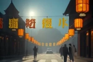 《半城烟沙》城市天际线与黄昏沙尘