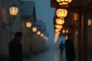 《三门渡》按老照片复原的木结构渡口街