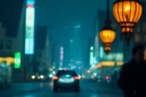 《长街灯火》老式居民楼夜景与窗内灯光